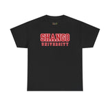 Shango University Unisex Heavy Cotton Tee - Vintage College Style T-Shirt
