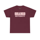 Shango University Unisex Heavy Cotton Tee - Vintage College Style T-Shirt