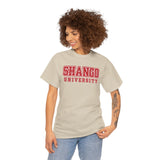 Shango University Unisex Heavy Cotton Tee - Vintage College Style T-Shirt