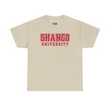 Shango University Unisex Heavy Cotton Tee - Vintage College Style T-Shirt