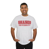 Shango University Unisex Heavy Cotton Tee - Vintage College Style T-Shirt
