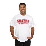 Shango University Unisex Heavy Cotton Tee - Vintage College Style T-Shirt