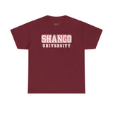 Shango University Unisex Heavy Cotton Tee - Vintage College Style T-Shirt