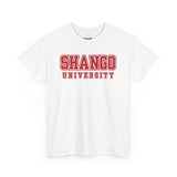 Shango University Unisex Heavy Cotton Tee - Vintage College Style T-Shirt